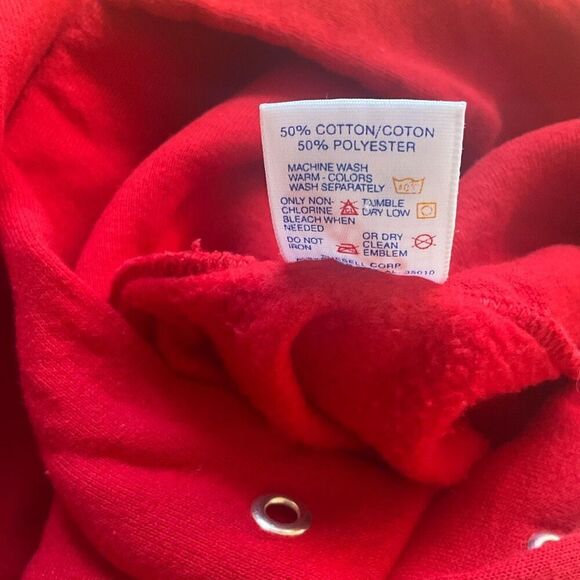 Vintage Jerzees Men’s XL Red Angoon Native American Bald Eagle Sweatshir… - Picture 12 of 13